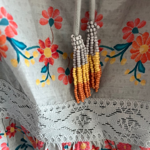 NWT Farm Rio FOR Anthropologie Tropical Delicacy Maxi Skirt SIZE L - Picture 5 of 7